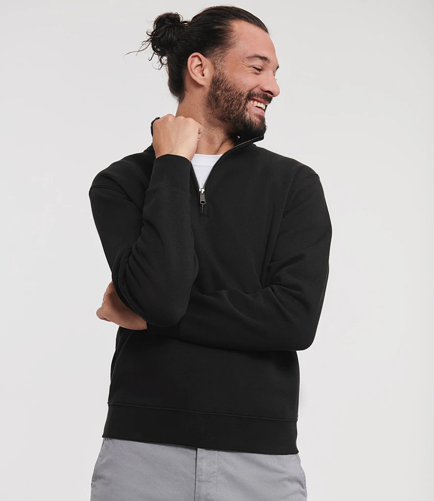 270M - Russell Authentic Zip Neck Sweatshirt