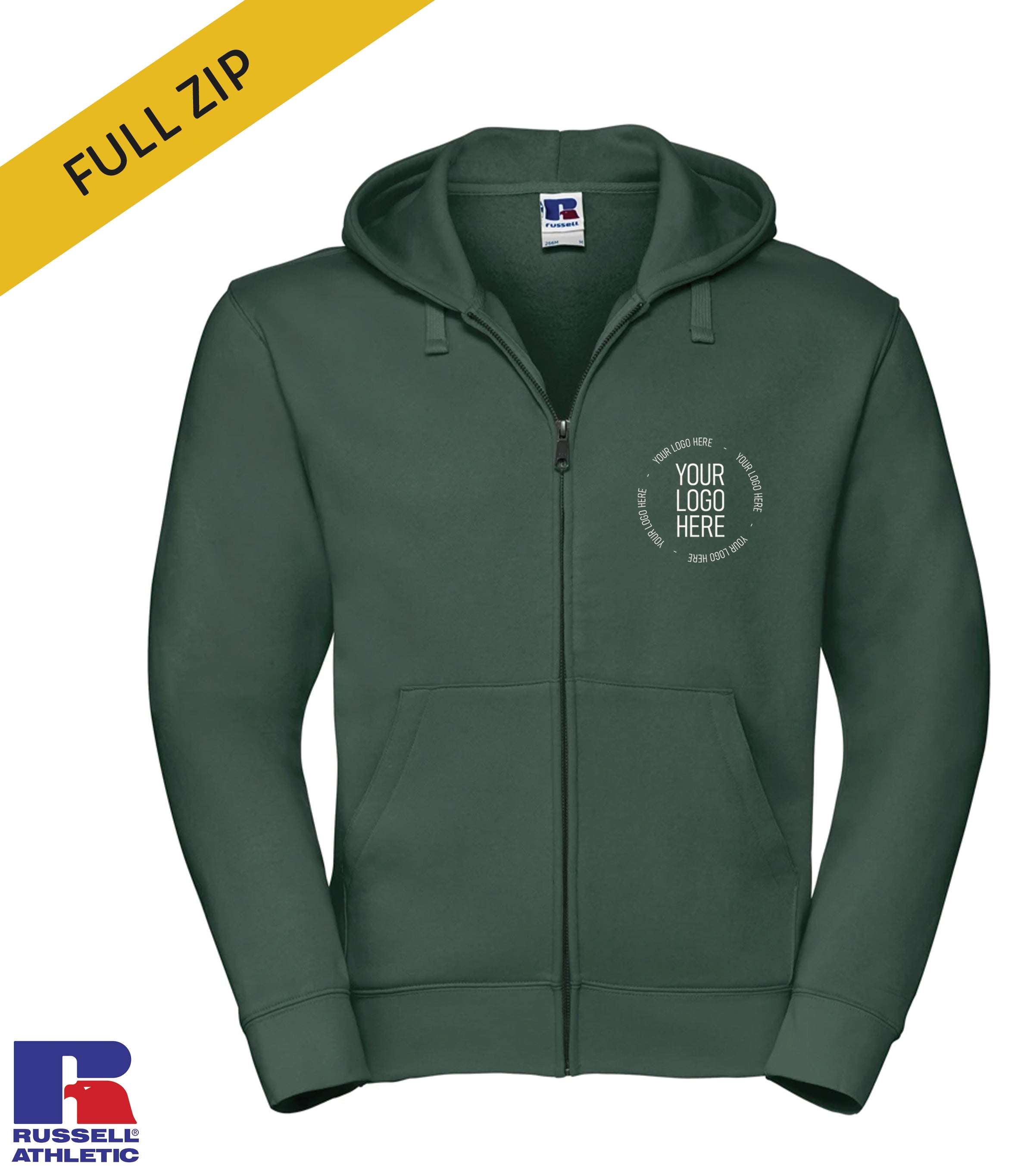 266M - Russell Authentic Zip Hooded Sweatshirt